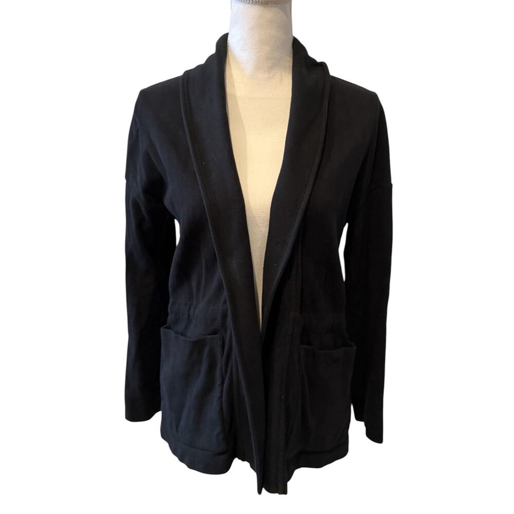 James Perse Casual Unstructured Blazer Jacket Black 1